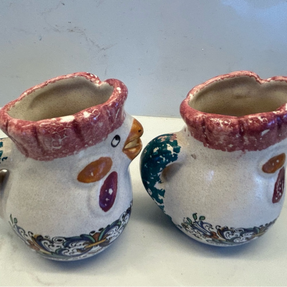 Set hand painted Italian petite creamers - Picture 5 of 10